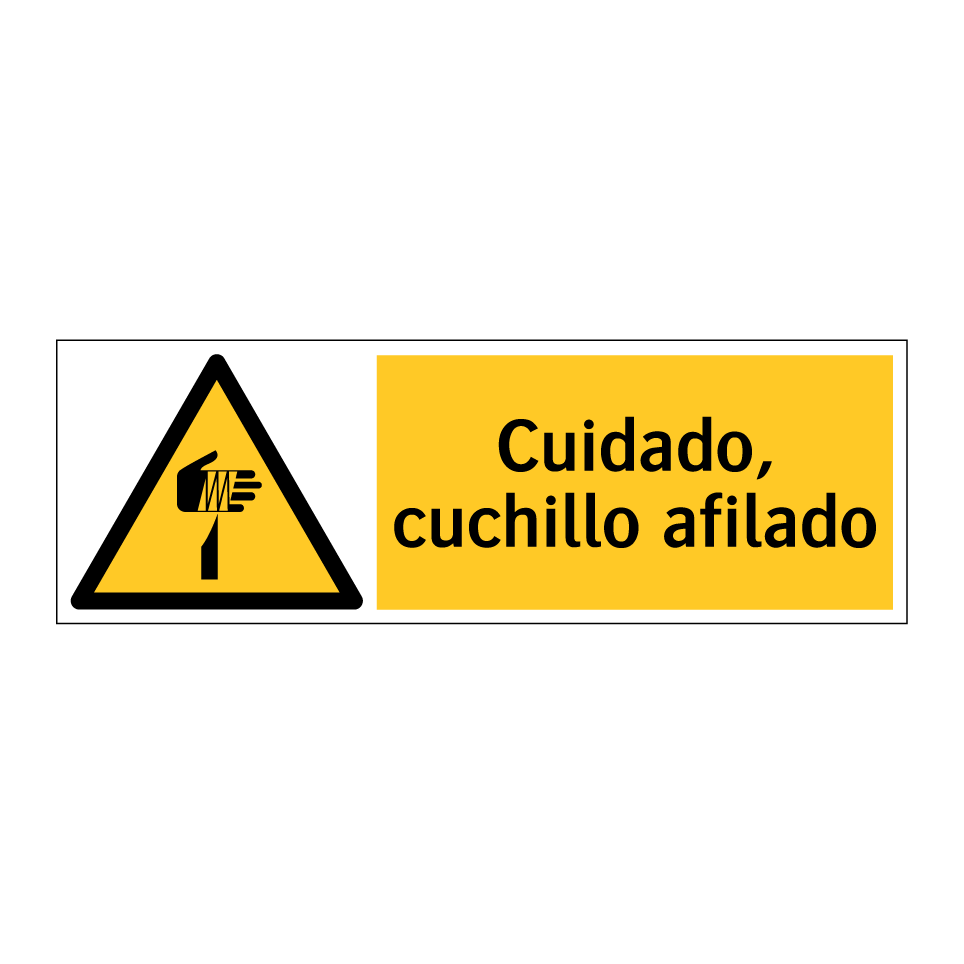 Cuidado, cuchillo afilado