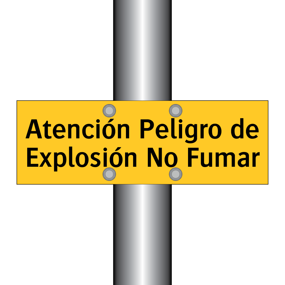 Atención Peligro de Explosión No Fumar