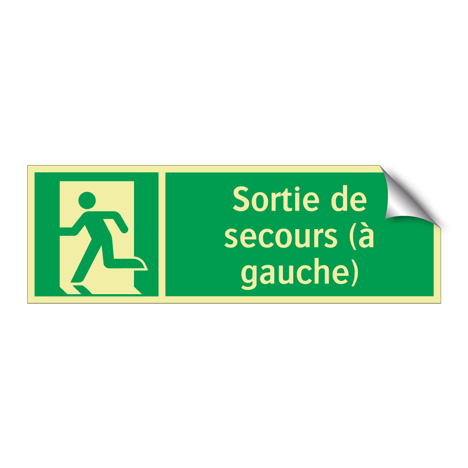 Sortie de secours (à gauche)