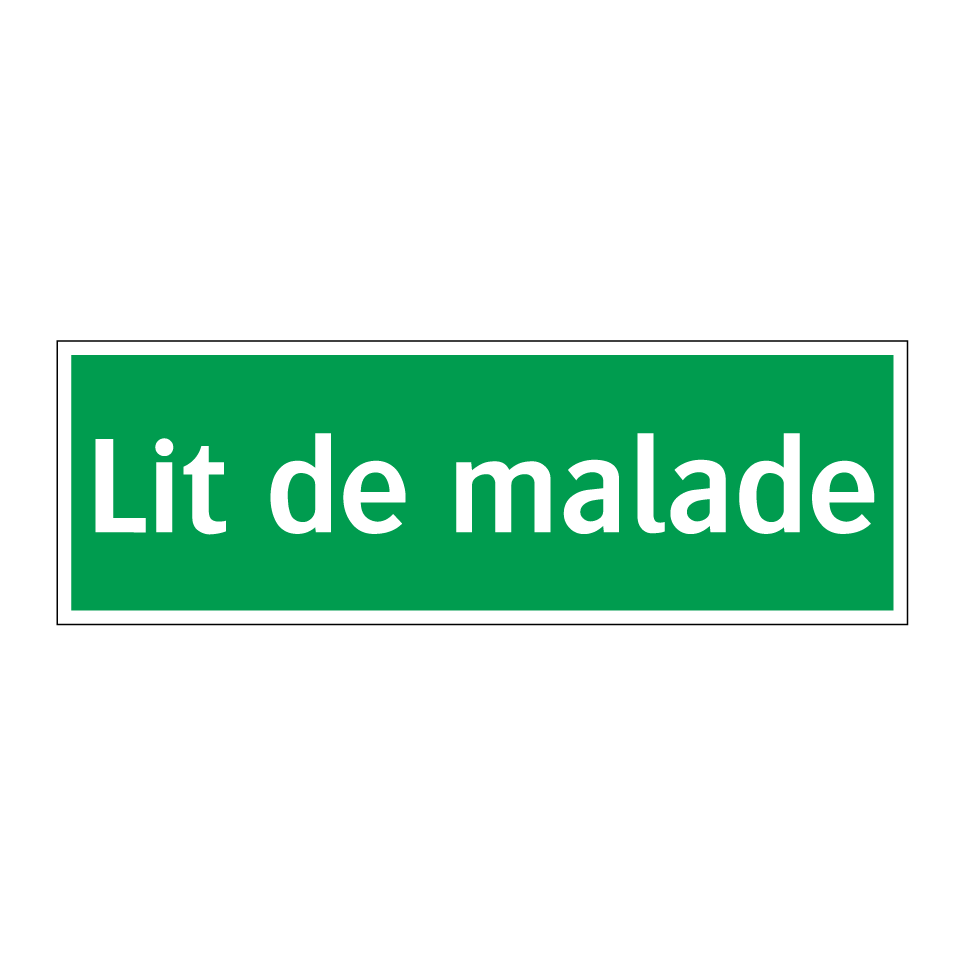 Lit de malade