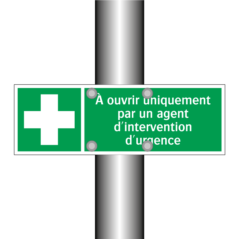 À ouvrir uniquement par un agent d'intervention d'urgence