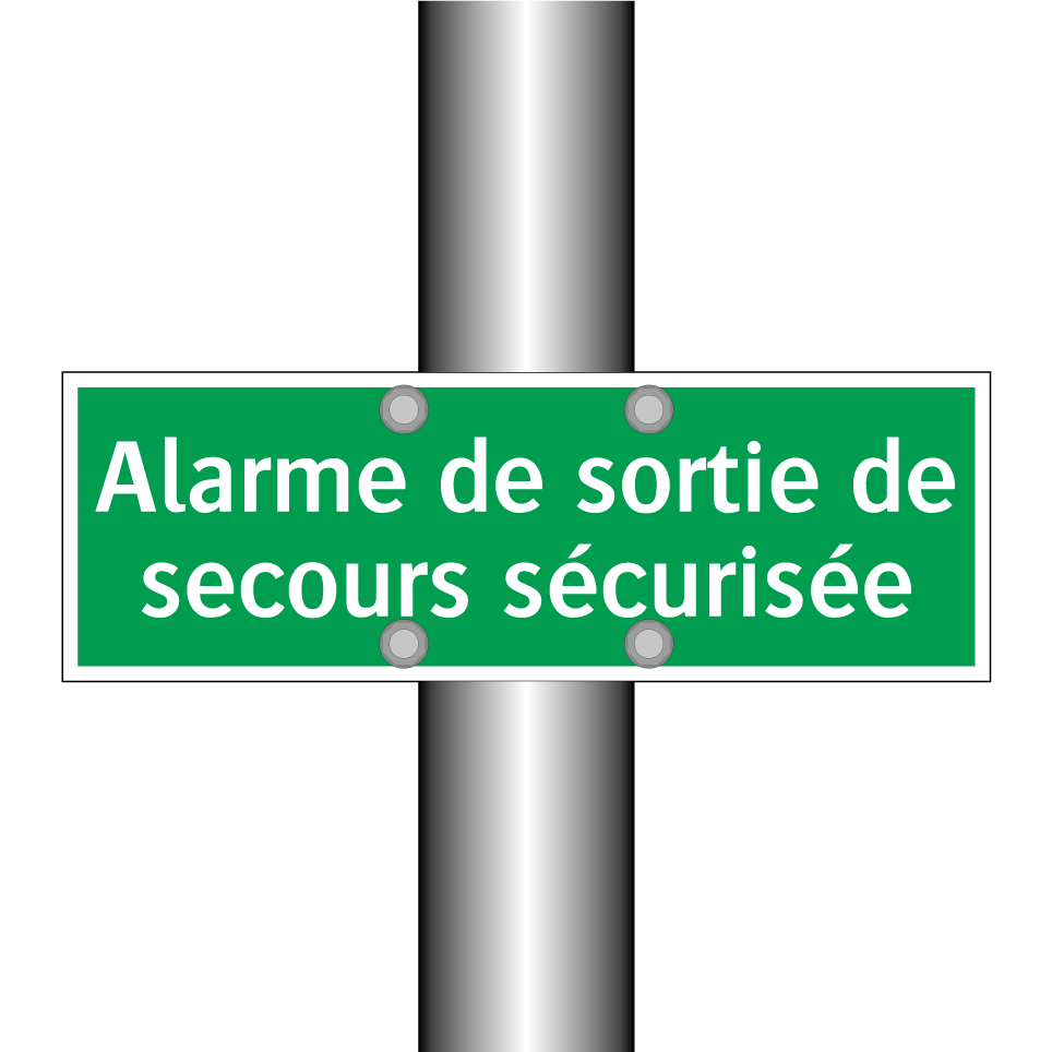 Alarme de sortie de secours sécurisée