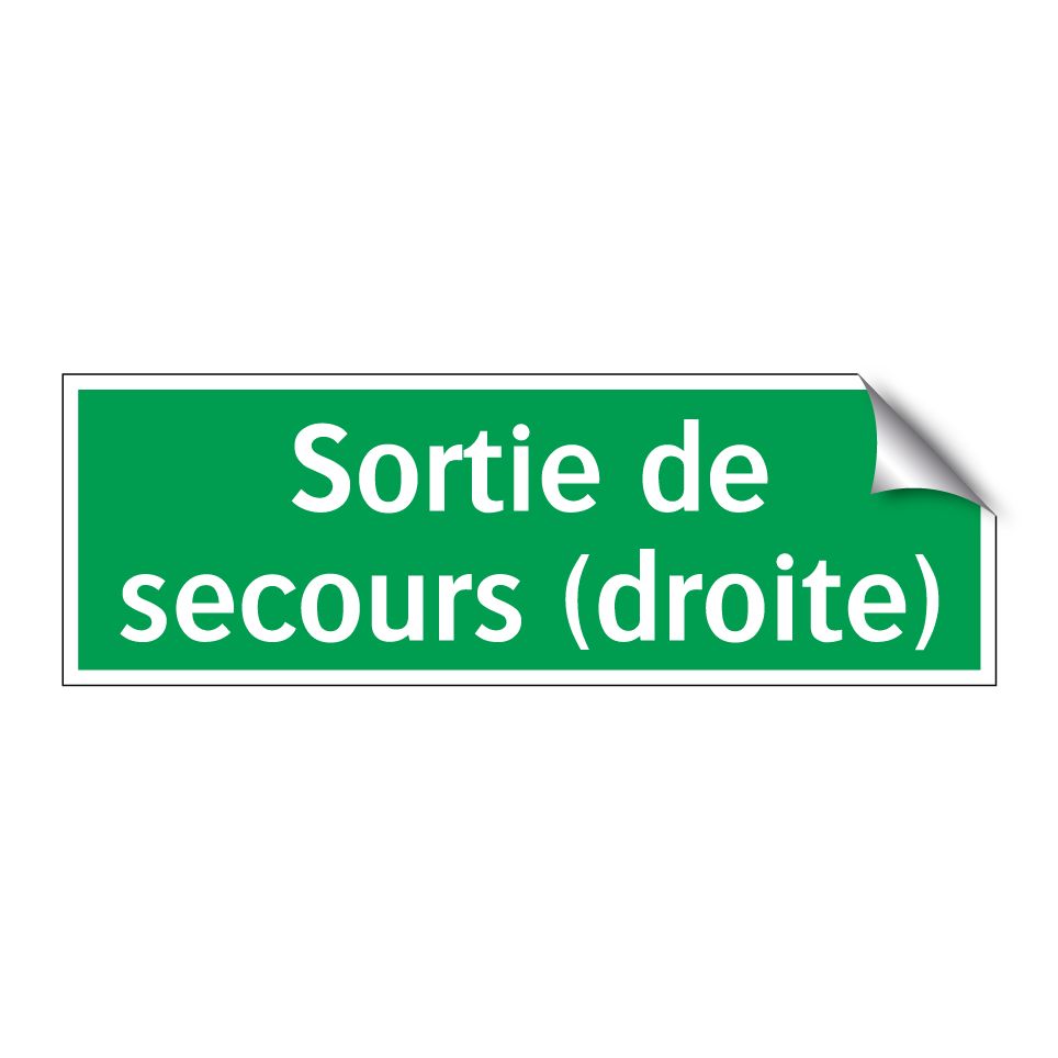 Sortie de secours (droite)