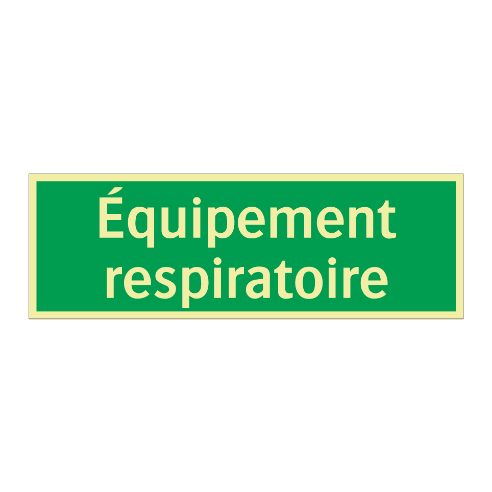 Équipement respiratoire