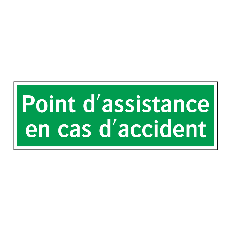 Point d'assistance en cas d'accident
