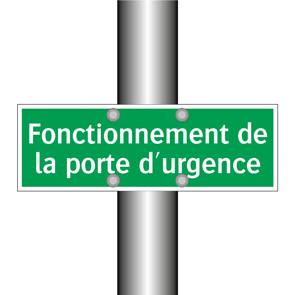 Fonctionnement de la porte d'urgence