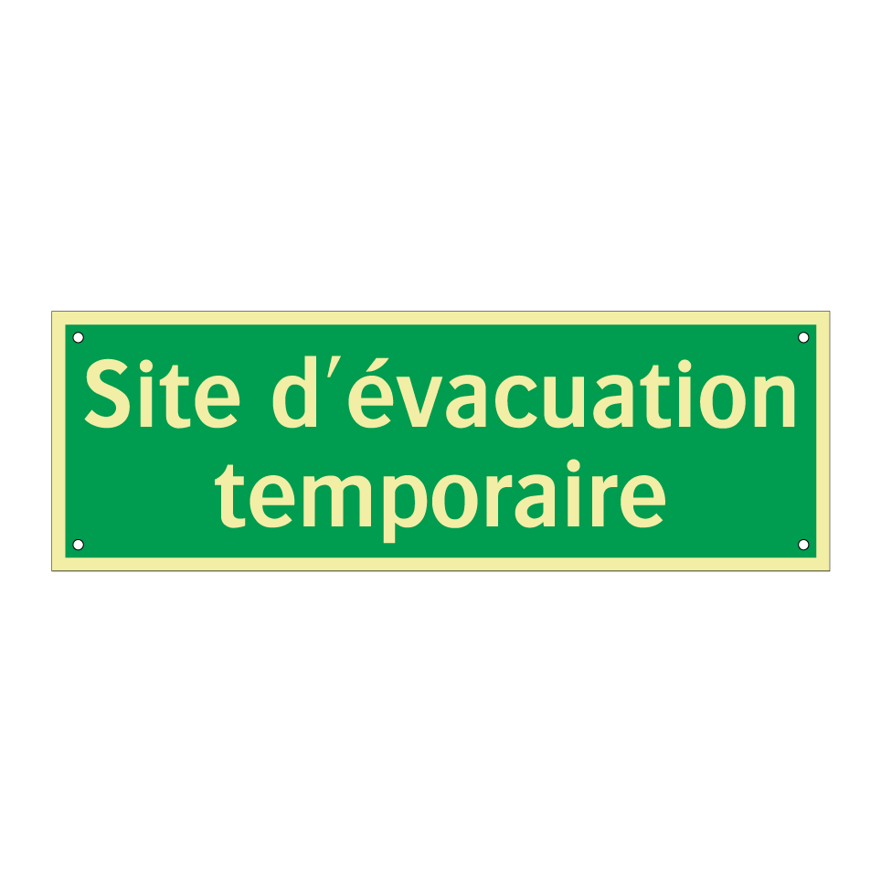 Site d'évacuation temporaire