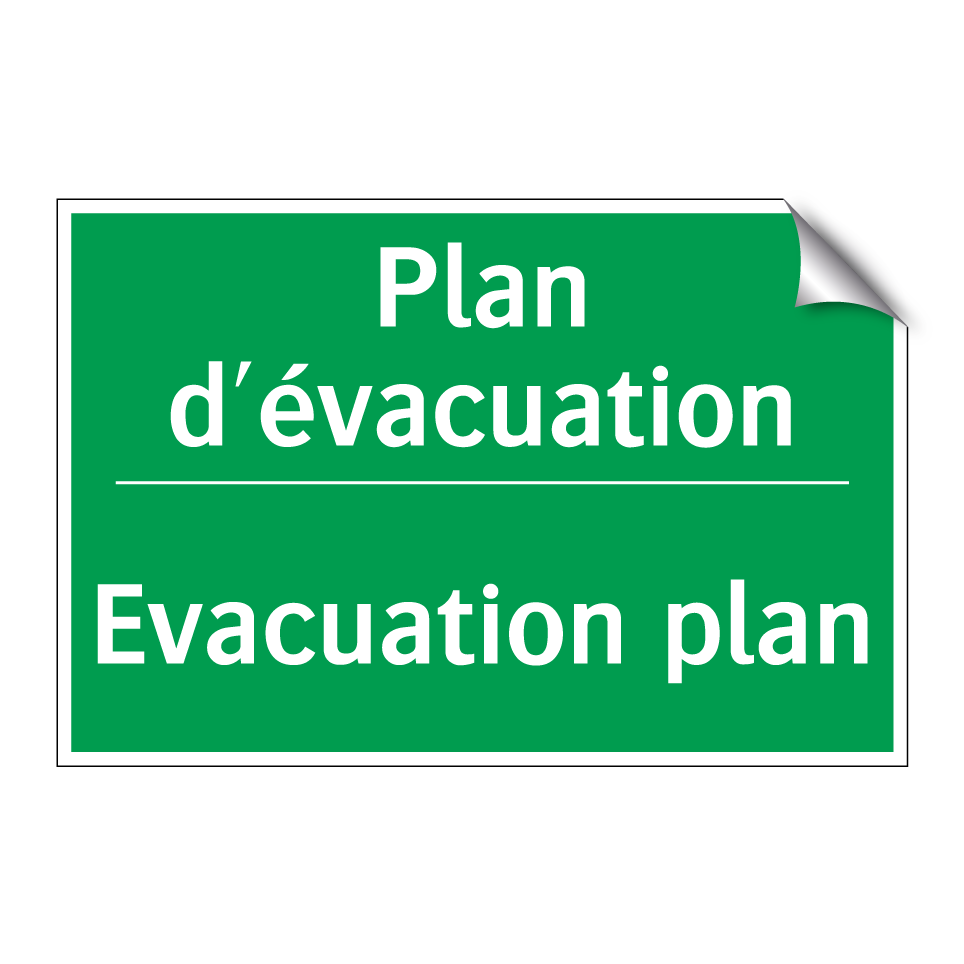 Plan d'évacuation - Evacuation plan