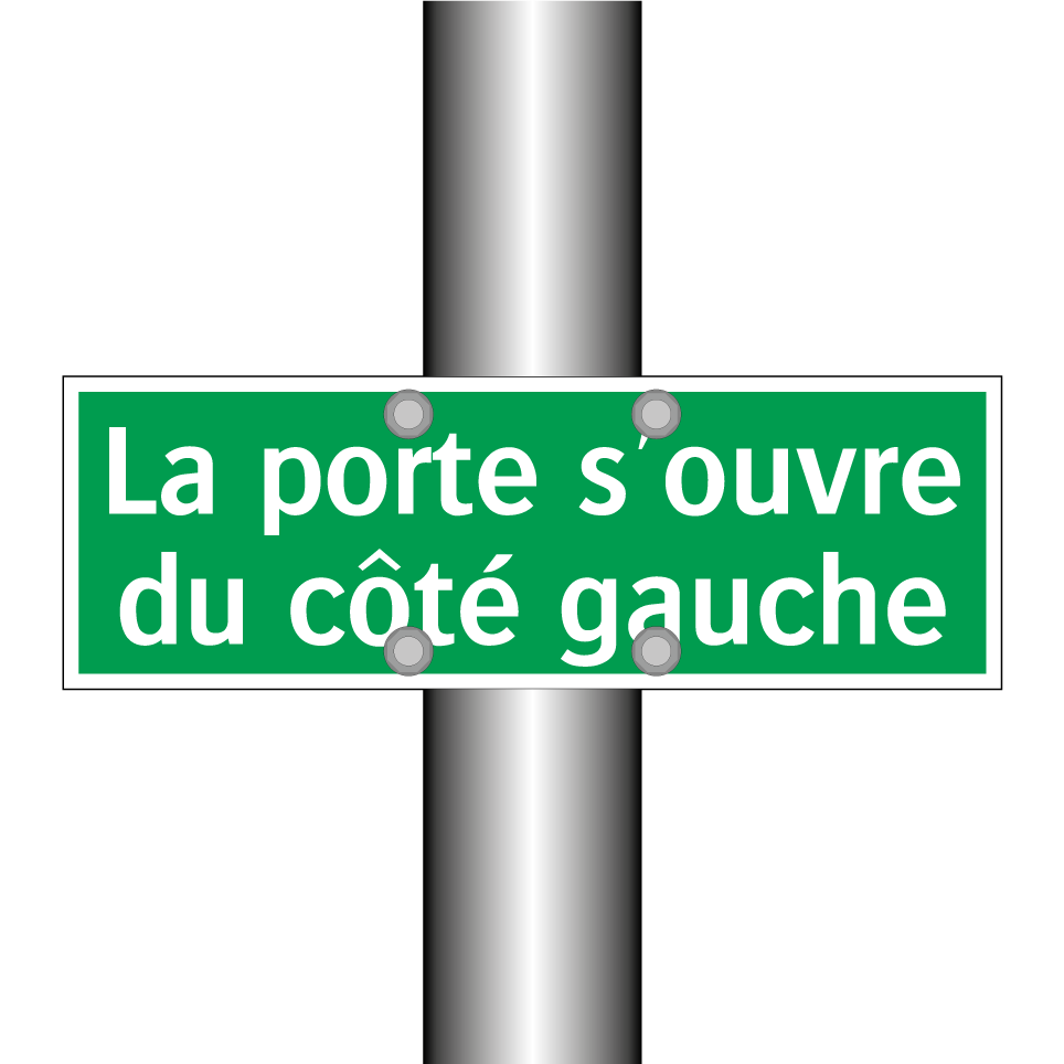 La porte s'ouvre du côté gauche