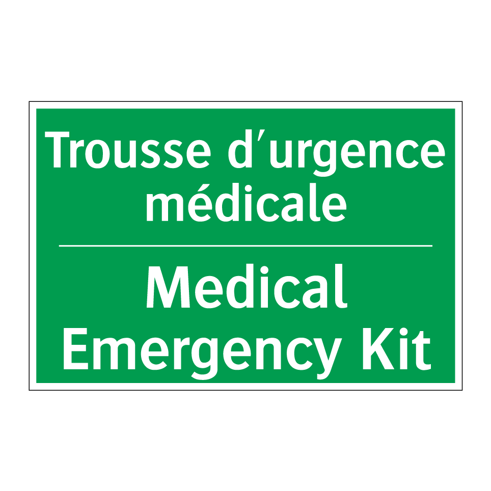 Trousse d'urgence médicale - Medical Emergency Kit
