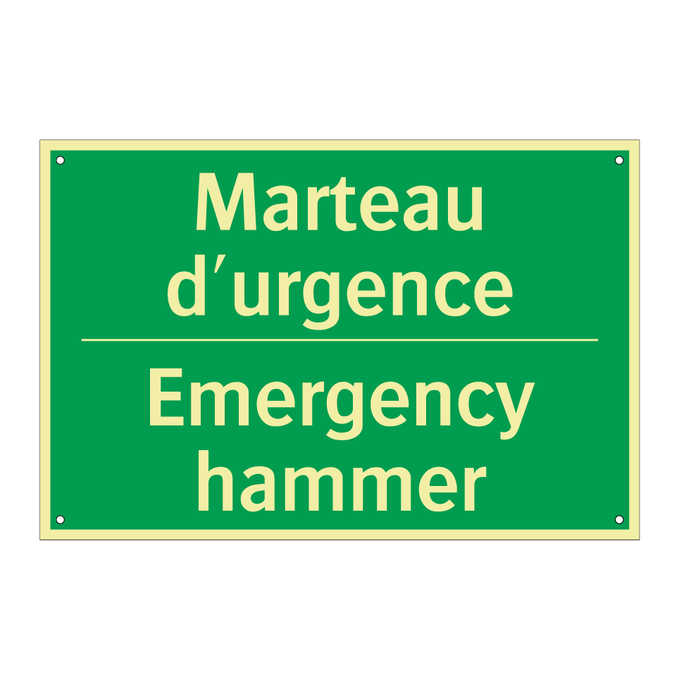 Marteau d'urgence - Emergency hammer