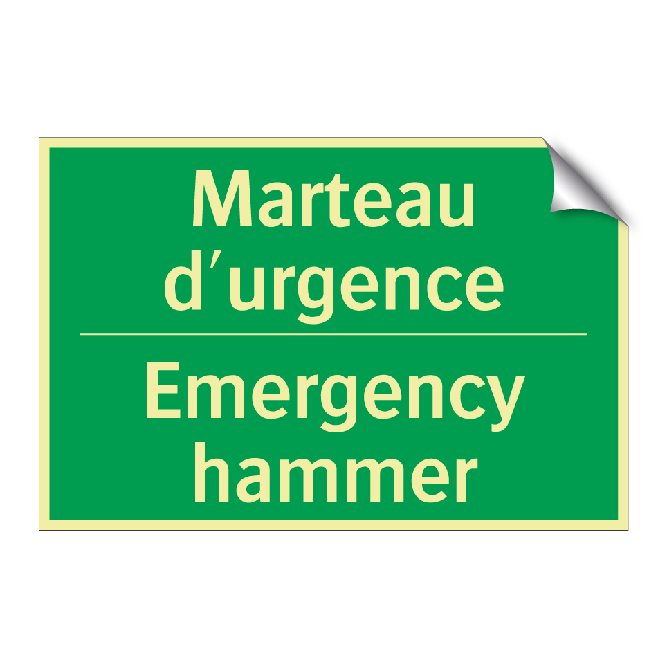 Marteau d'urgence - Emergency hammer