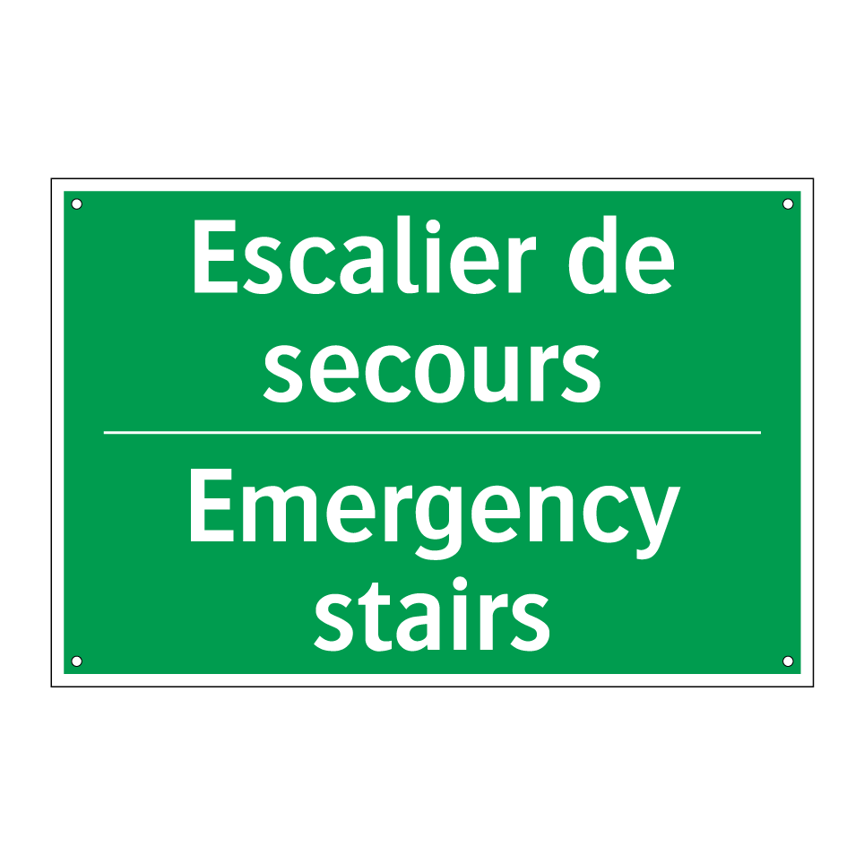 Escalier de secours - Emergency stairs