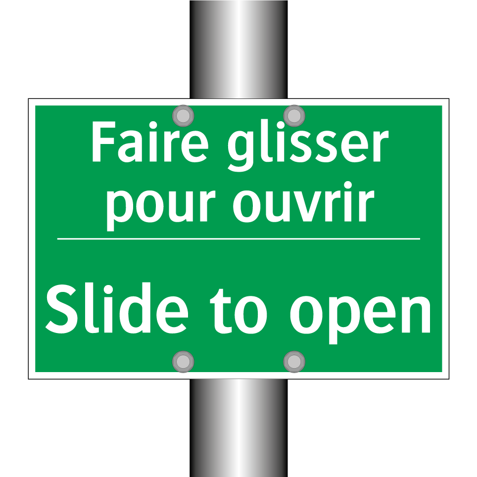 Faire glisser pour ouvrir - Slide to open
