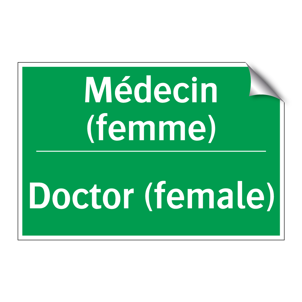 Médecin (femme) - Doctor (female)