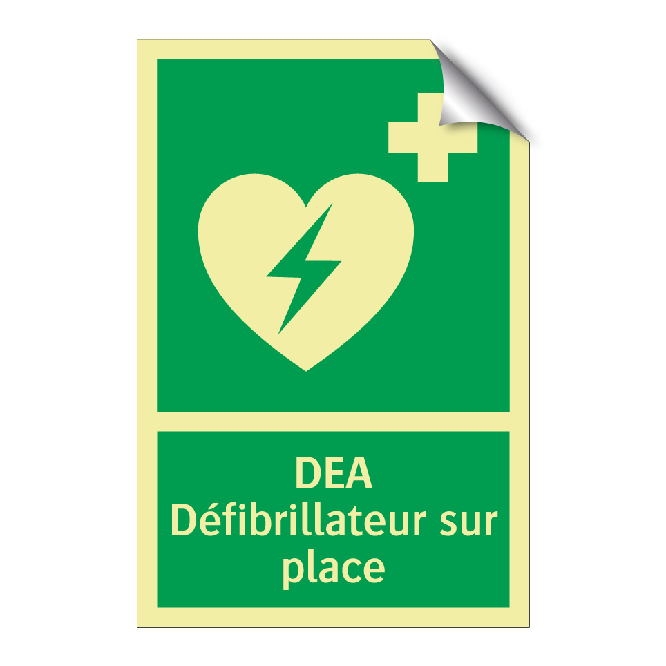 DEA Défibrillateur sur place