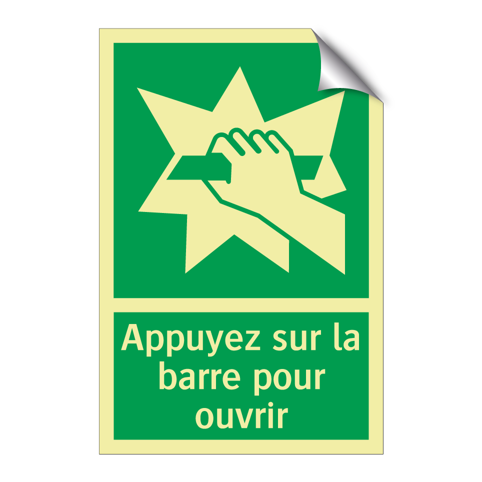 Appuyez sur la barre pour ouvrir