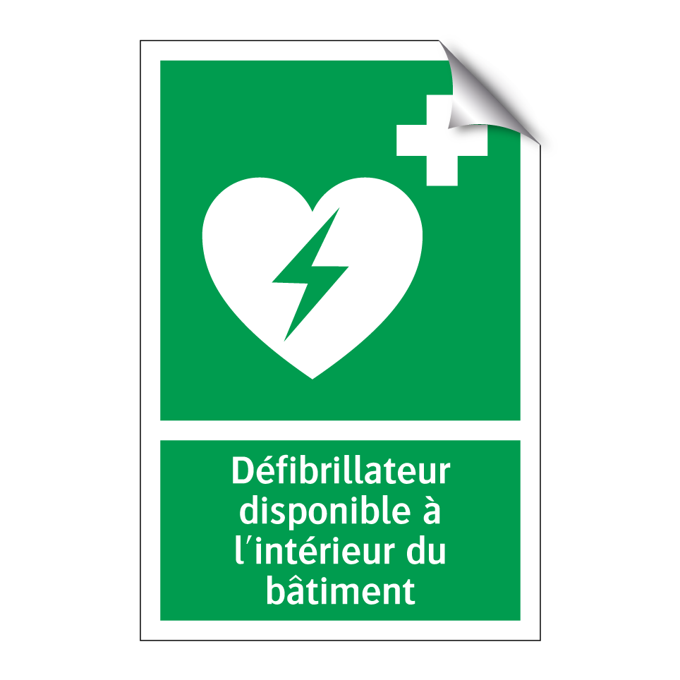 Défibrillateur disponible à l'intérieur du bâtiment