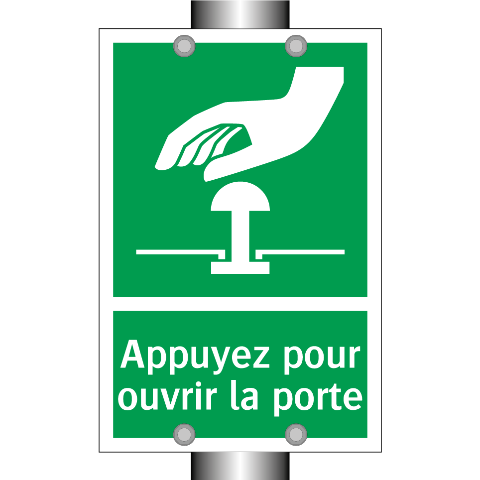 Appuyez pour ouvrir la porte