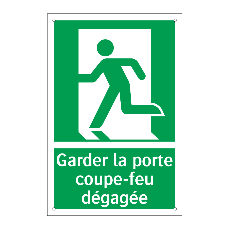 Garder la porte coupe-feu dégagée