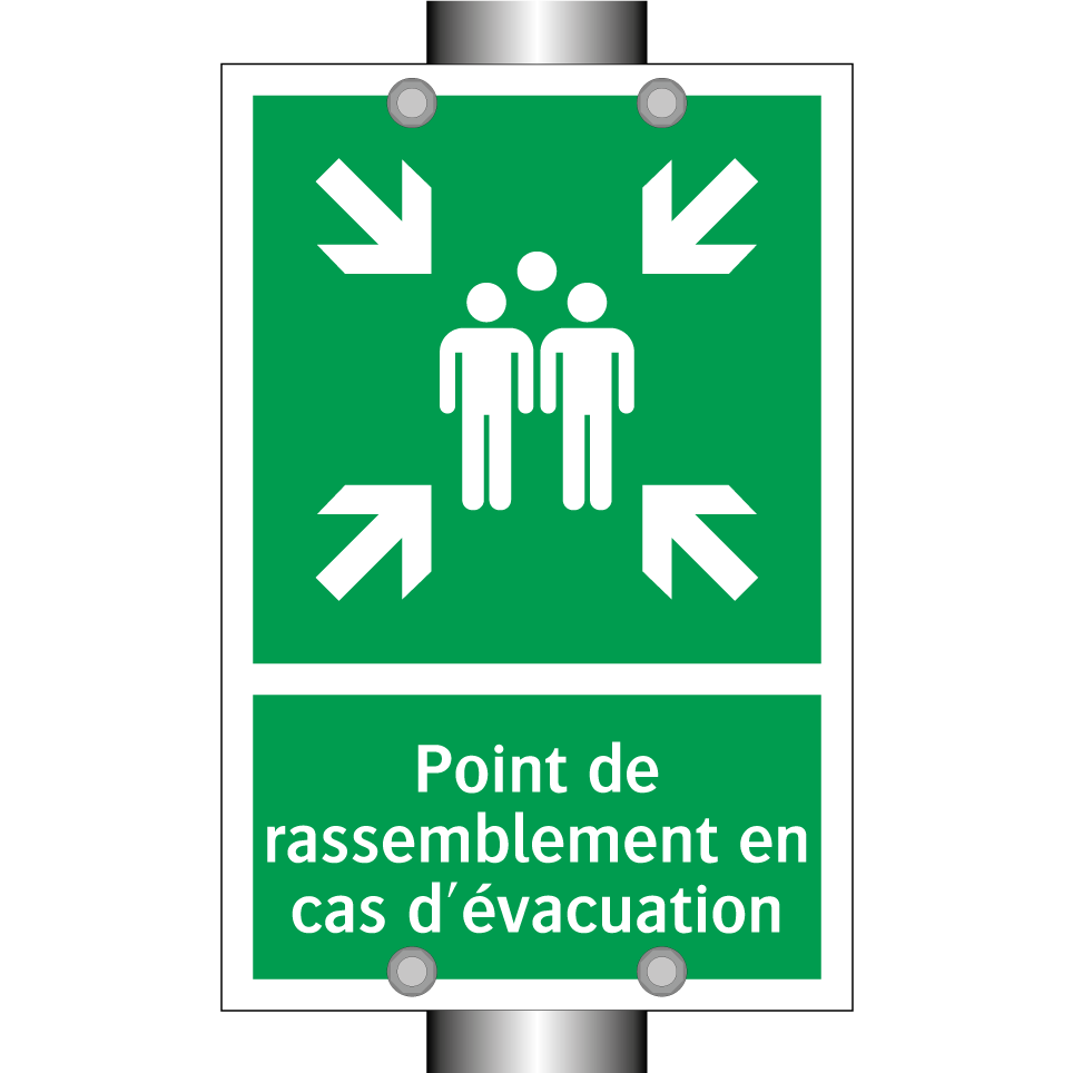 Point de rassemblement en cas d'évacuation