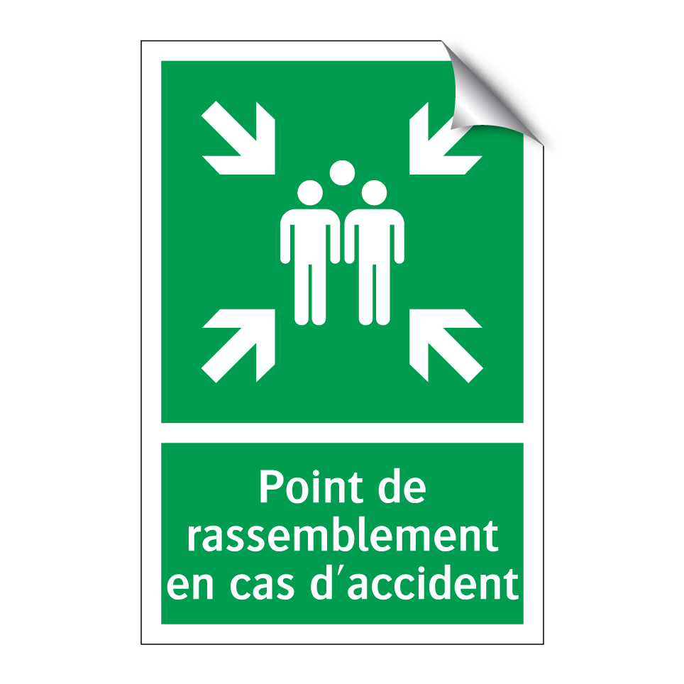 Point de rassemblement en cas d'accident