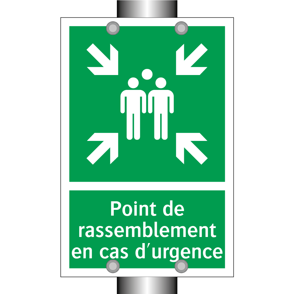 Point de rassemblement en cas d'urgence