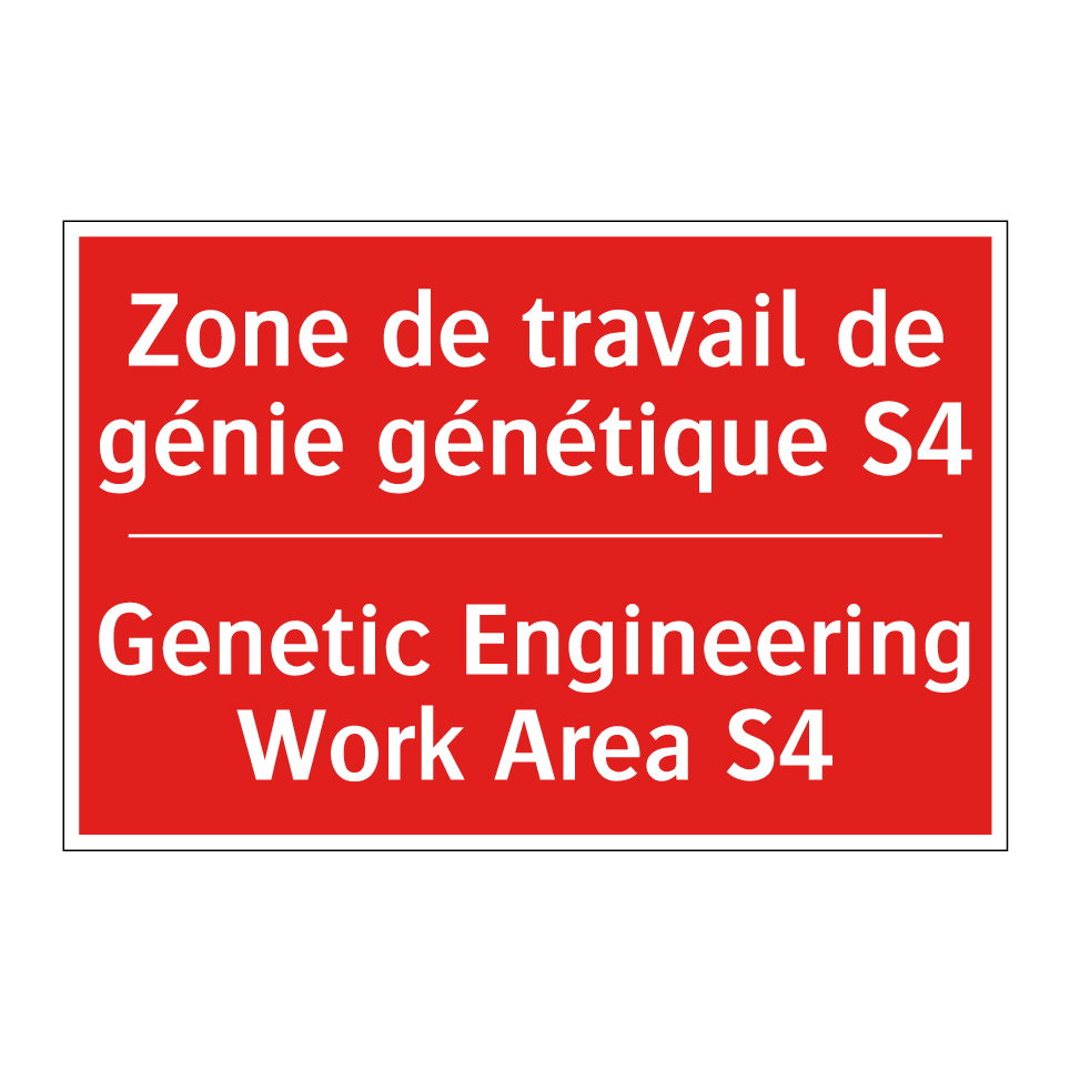 Zone de travail de génie génétique /.../ - Genetic Engineering Work Area /.../