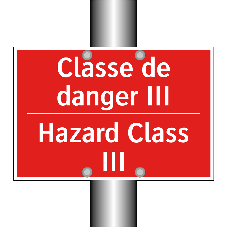 Classe de danger III - Hazard Class III