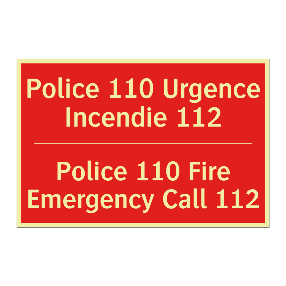 Police 110 Urgence Incendie 112 /.../ - Police 110 Fire Emergency Call /.../
