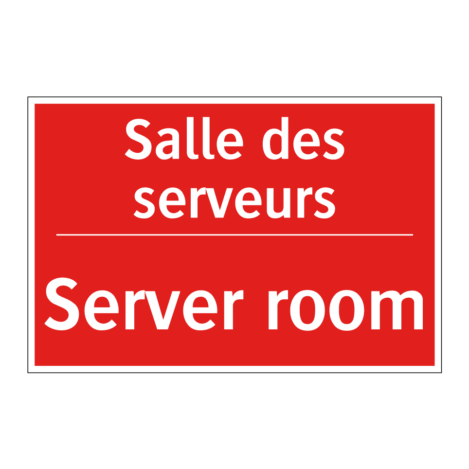 Salle des serveurs - Server room