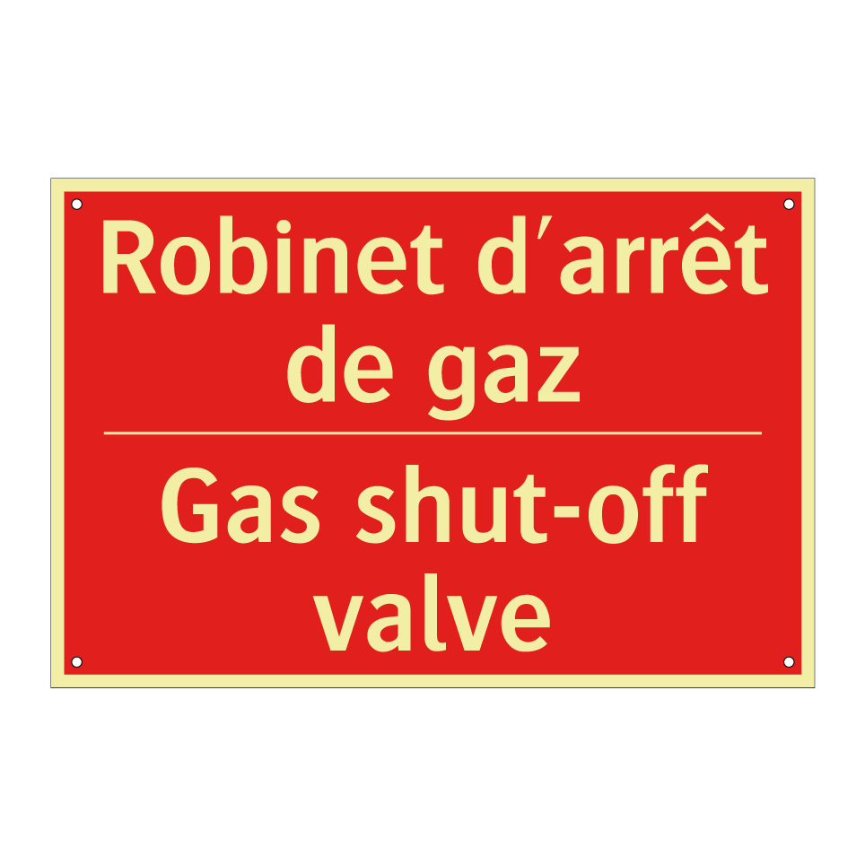 Robinet d'arrêt de gaz - Gas shut-off valve