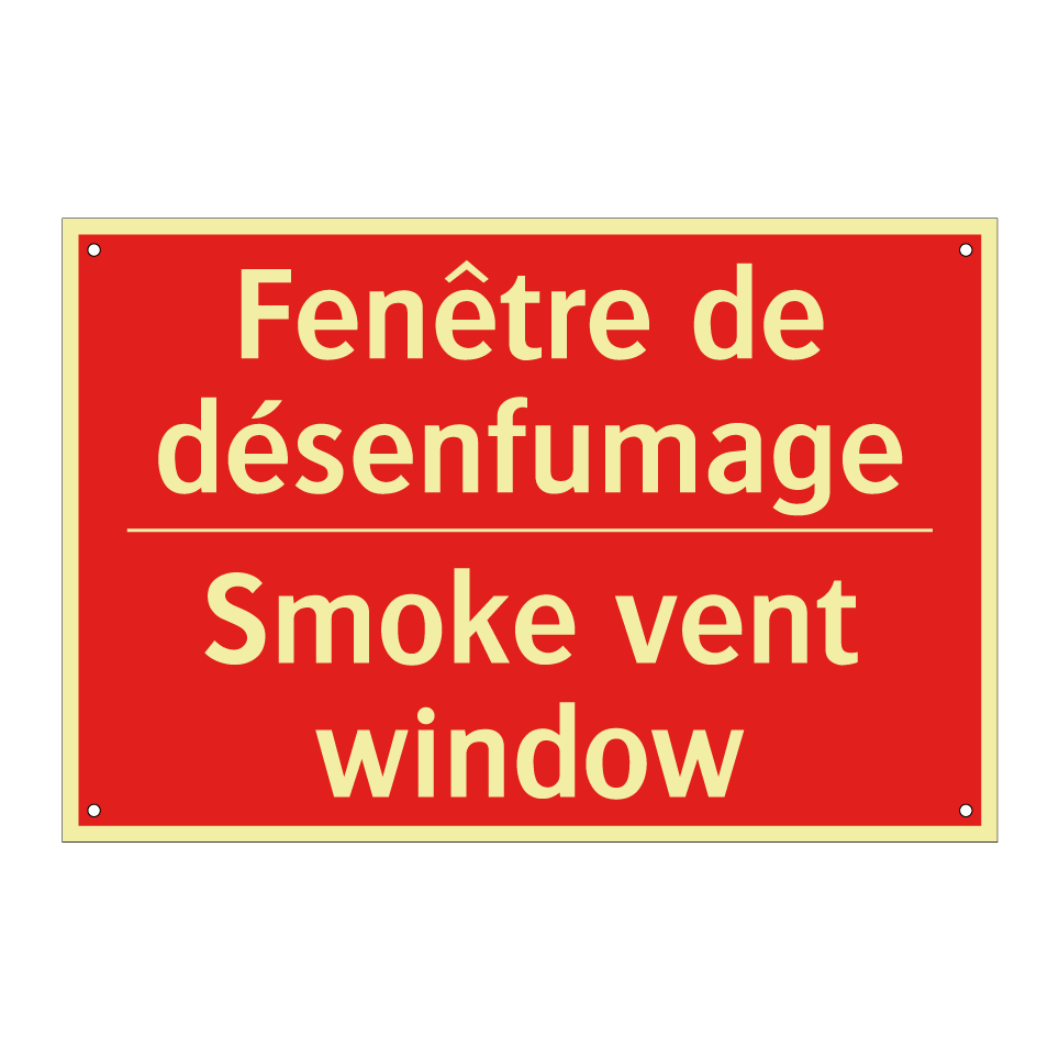 Fenêtre de désenfumage - Smoke vent window