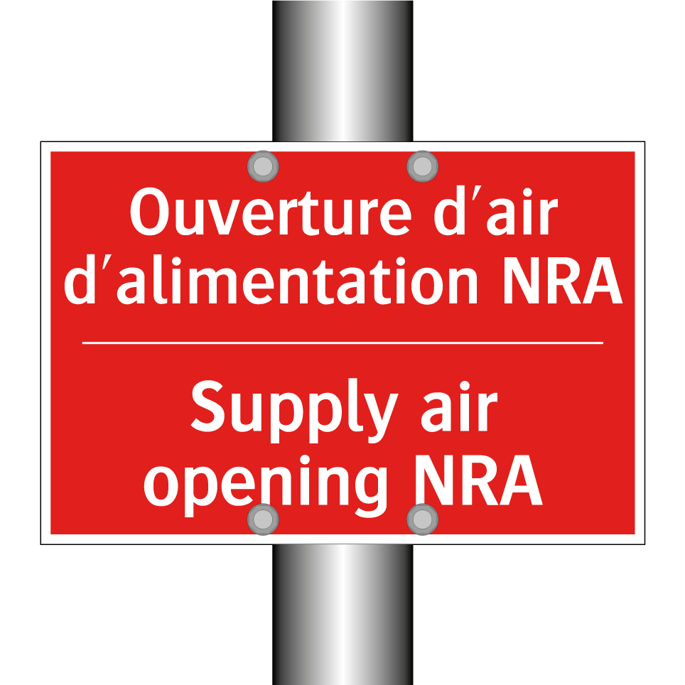 Ouverture d'air d'alimentation /.../ - Supply air opening NRA