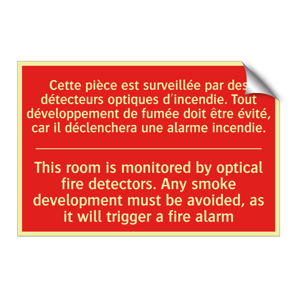 Cette pièce est surveillée par /.../ - This room is monitored by optical /.../