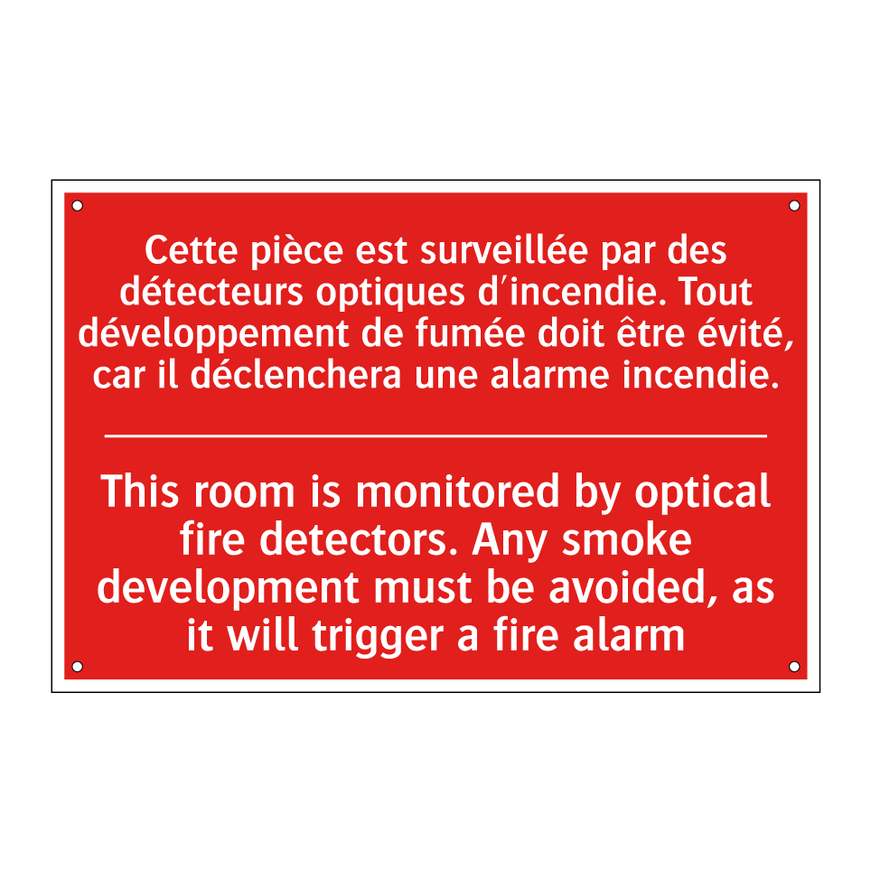 Cette pièce est surveillée par /.../ - This room is monitored by optical /.../
