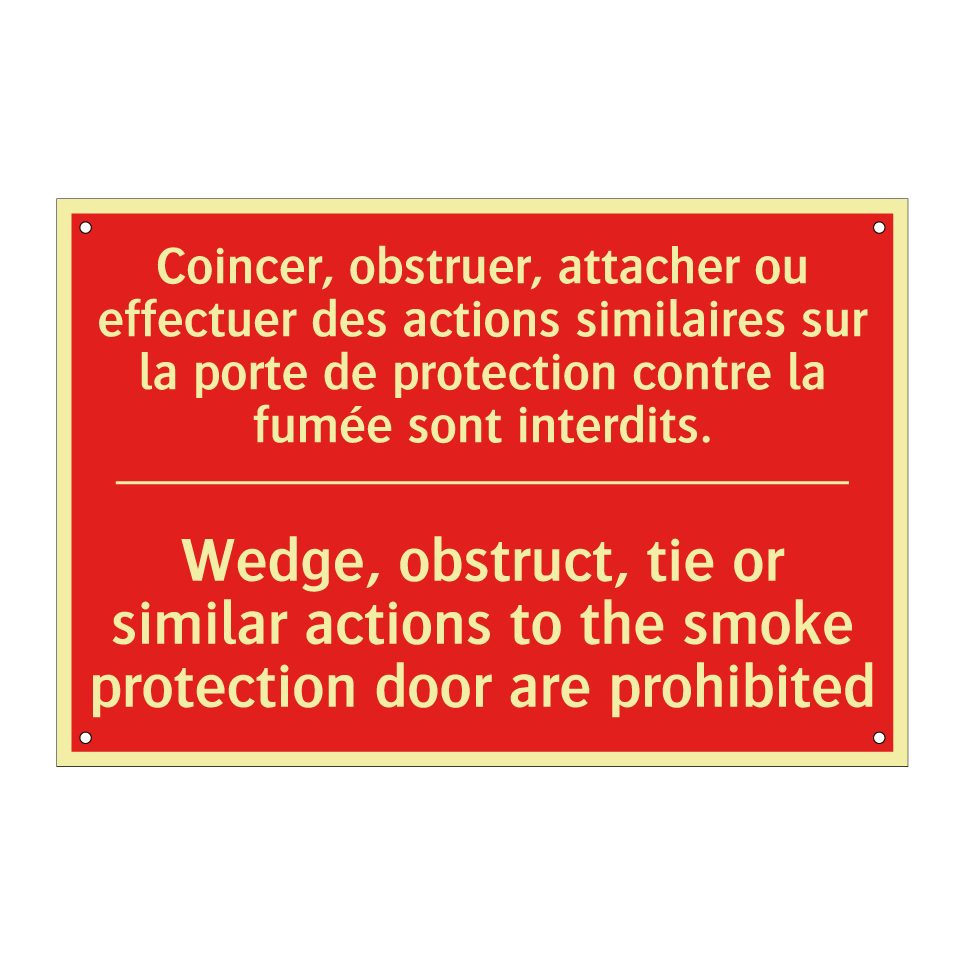 Coincer, obstruer, attacher ou /.../ - Wedge, obstruct, tie or similar /.../