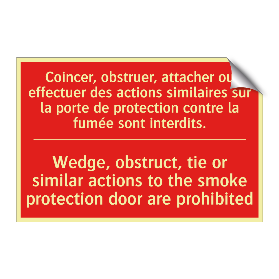 Coincer, obstruer, attacher ou /.../ - Wedge, obstruct, tie or similar /.../