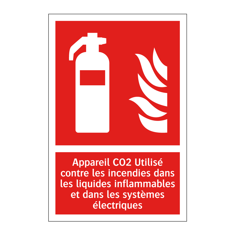 Appareil CO2 Utilisé contre les incendies dans les liquides inflammables et dans les systèmes électriques