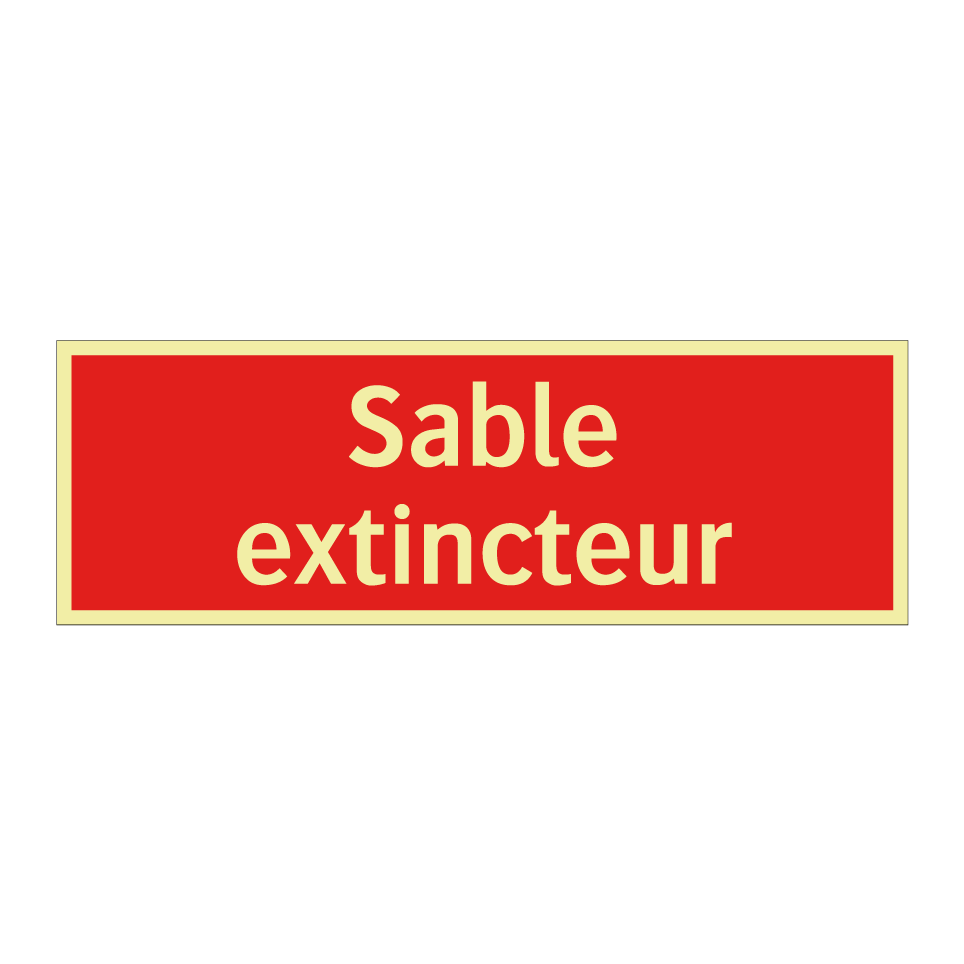 Sable extincteur