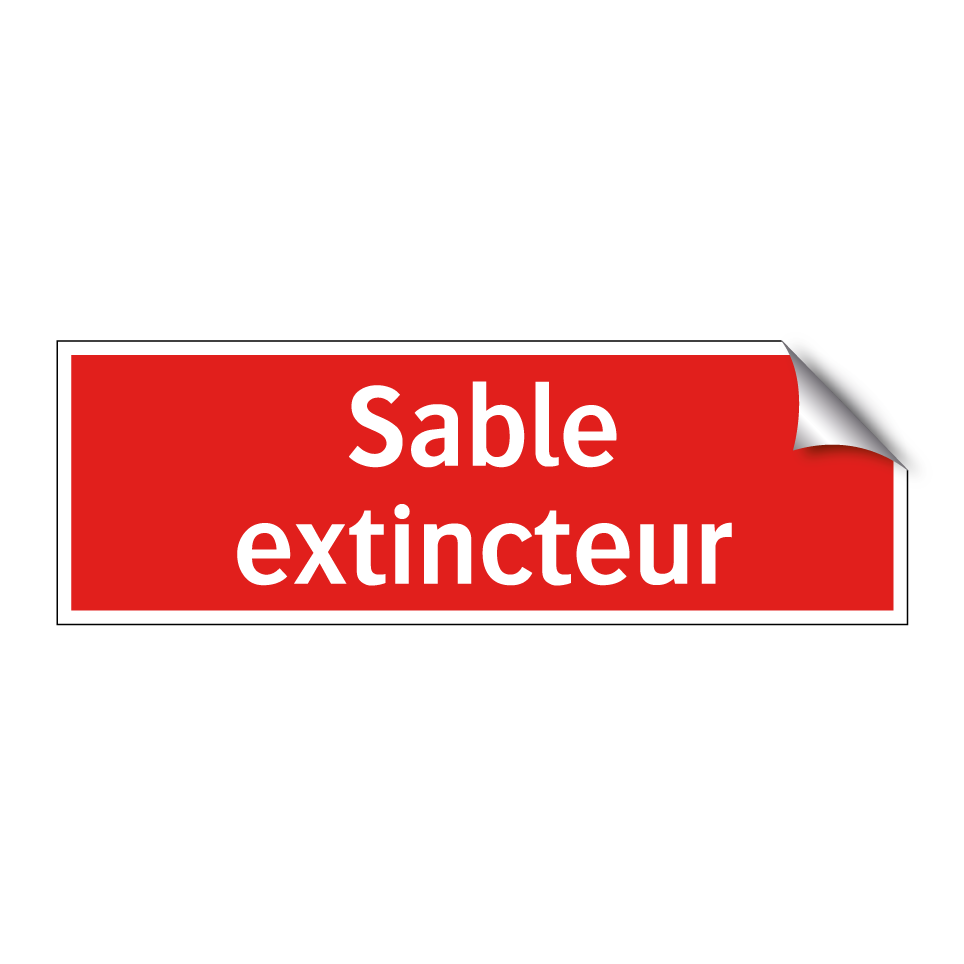 Sable extincteur