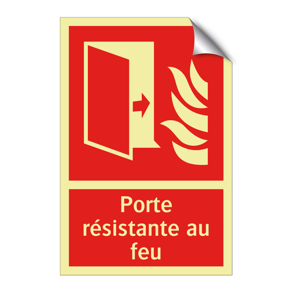 Porte résistante au feu