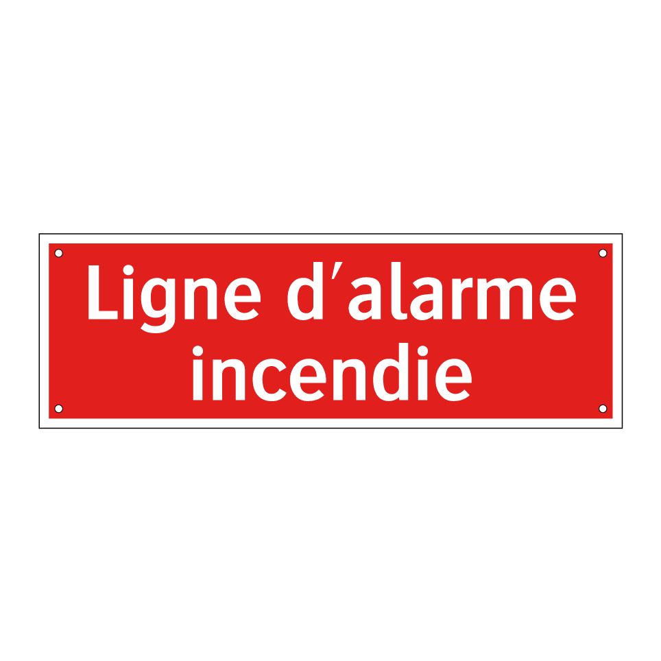 Ligne d'alarme incendie
