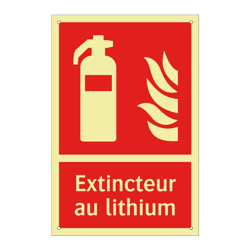 Extincteur au lithium