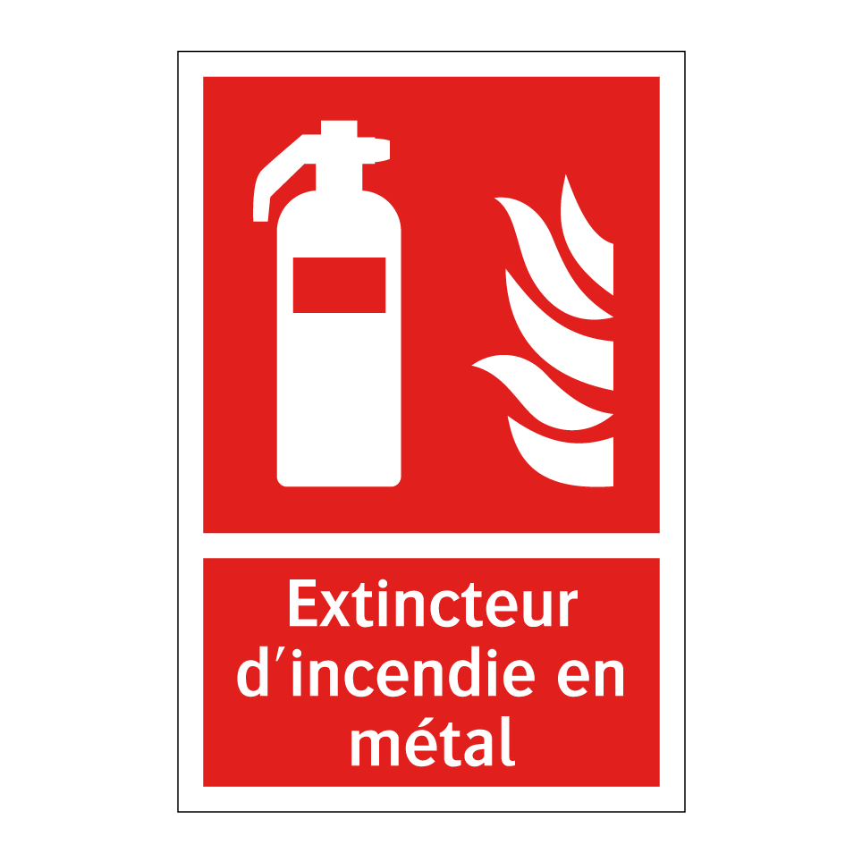 Extincteur d'incendie en métal