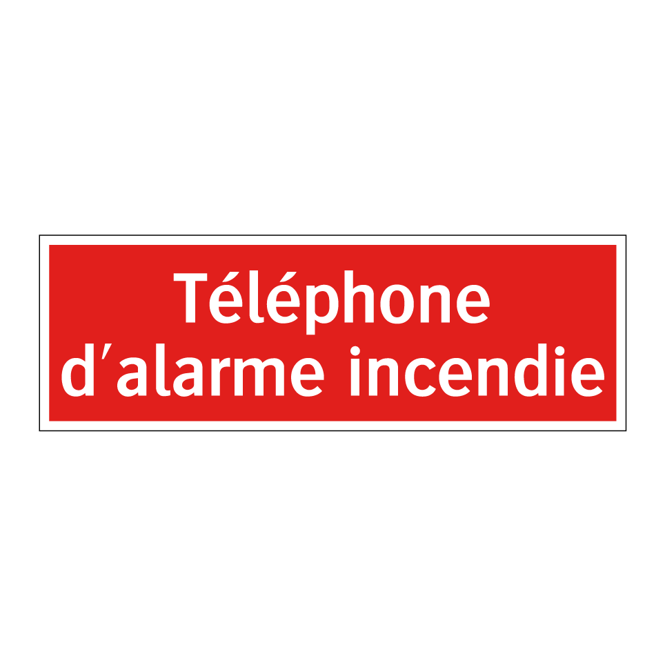 Téléphone d'alarme incendie