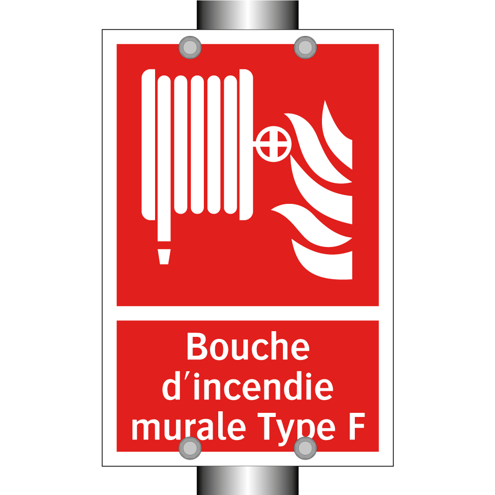 Bouche d'incendie murale Type F