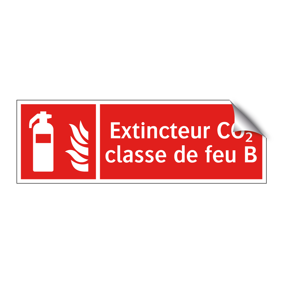 Extincteur CO₂ classe de feu B