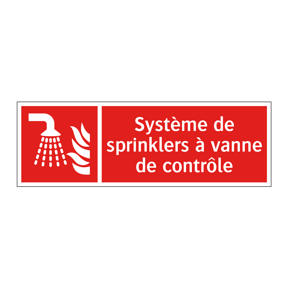 Système de sprinklers à vanne de contrôle