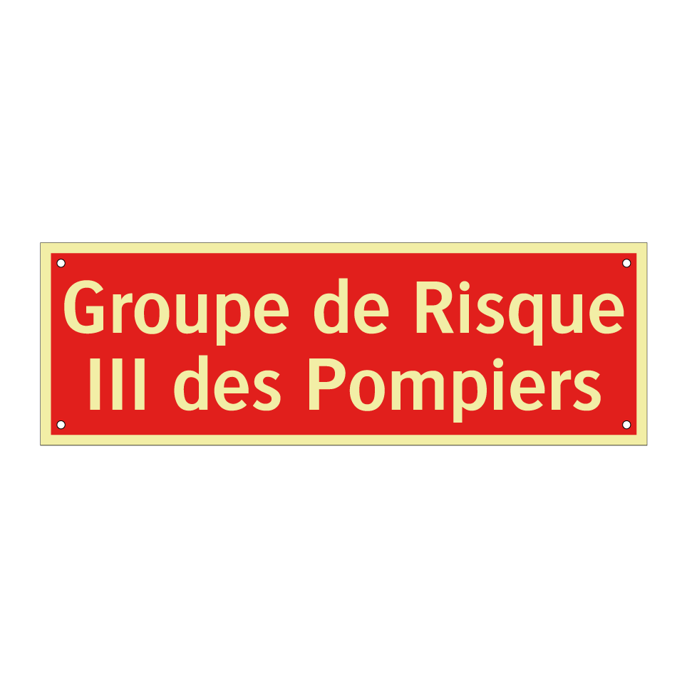 Groupe de Risque III des Pompiers